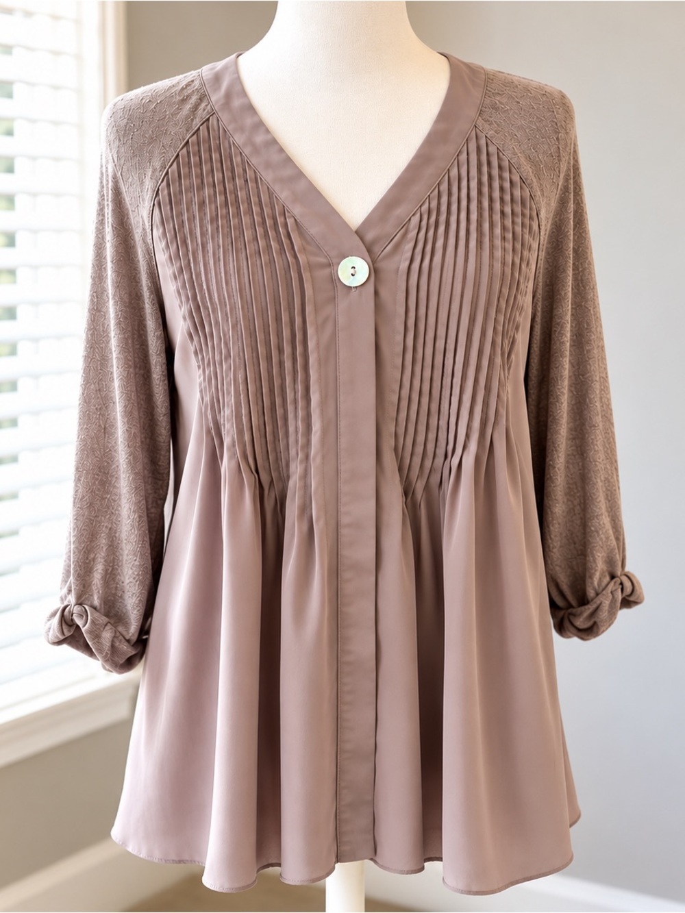 Chic Women's Taupe Blouse